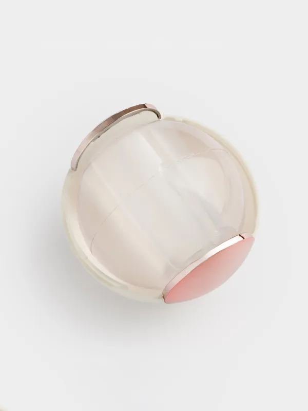 Ролик для чистки ткани, 7 см, портативный/многоразовый, пластик, с чехлом, белый, Шар, Roller, image-3