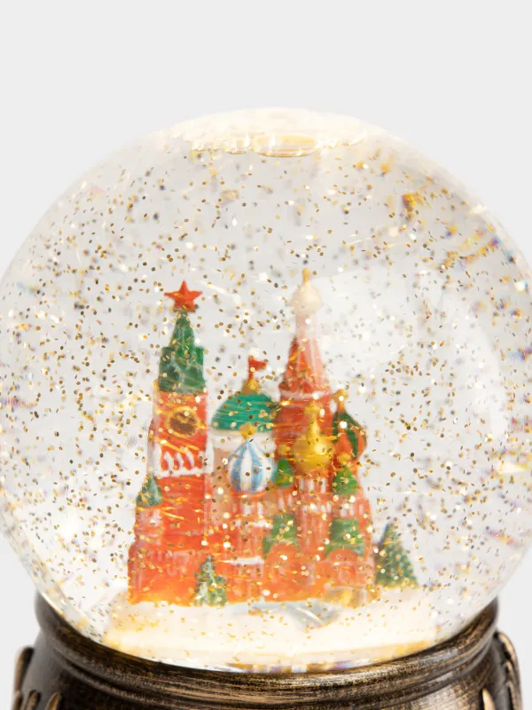 Снежный фонарь, 15 см, с подсветкой, Кремль, Bronze style, image-1