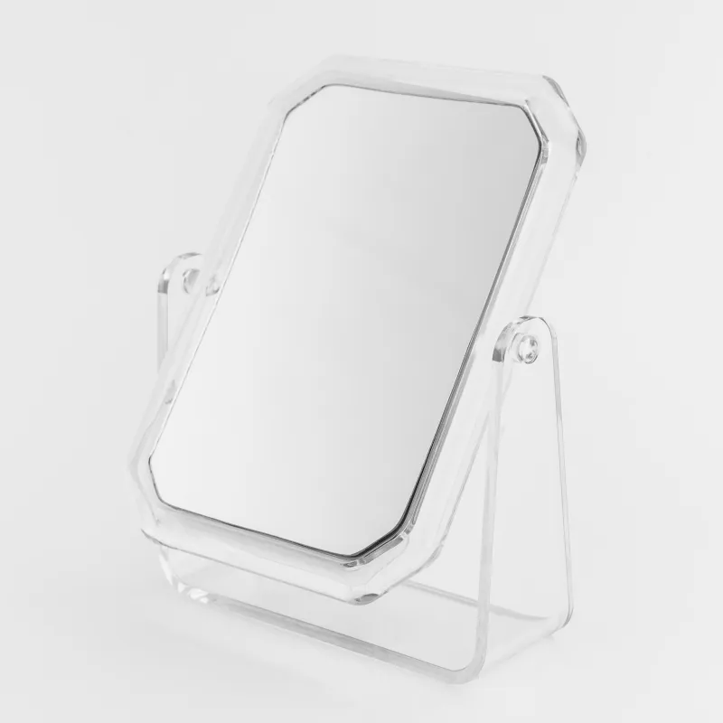 Зеркало настольное, 19x14/15x10 см, двустороннее, пластик, прямоугольное, Messa, image-2