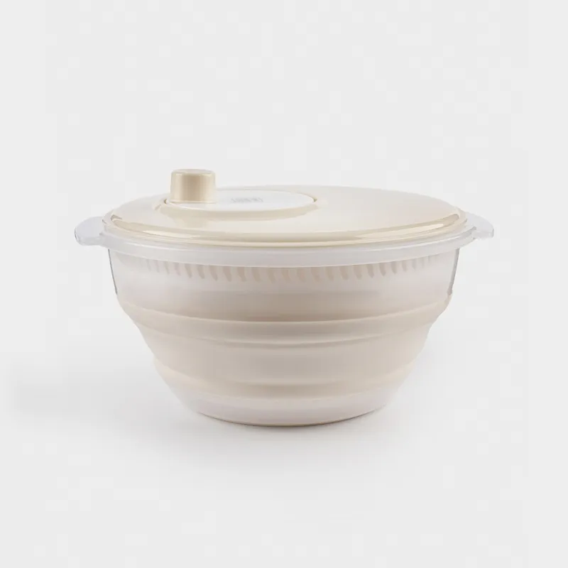 Сушилка для зелени, 30 см, механическая, складная, пластик/резина, серо-бежевая, Foldaway