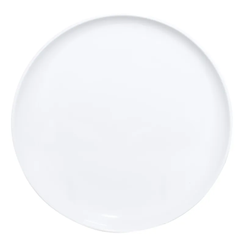 Тарелка обеденная, 25 см, фарфор P, белая, Silence