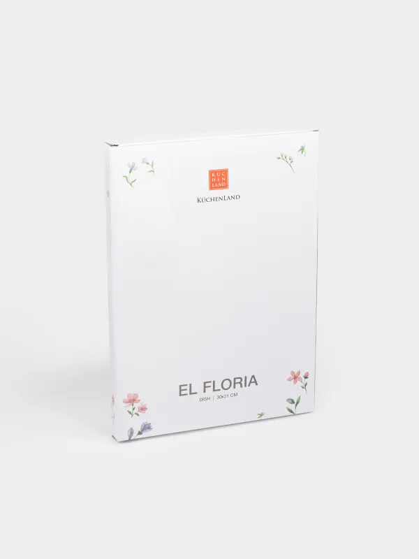 Блюдо, 30х21 см, Нежные цветы, El floria, image-5