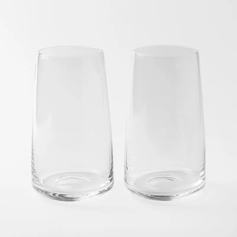 Стакан, 15 см, 550 мл, 2 шт, кристальное стекло, Lienza, image-1