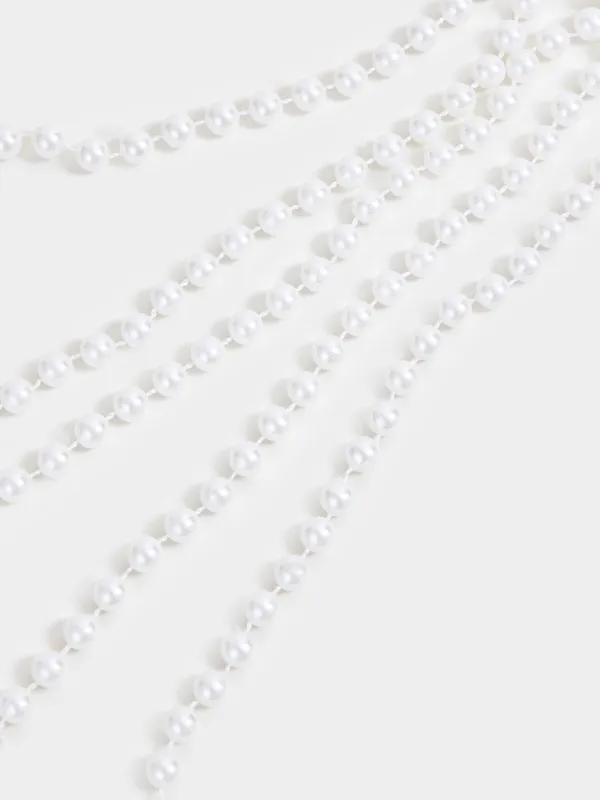 Украшение декоративное, 60 см, подвесное, акрил/пластик, Белый жемчуг, Balls decor, image-2