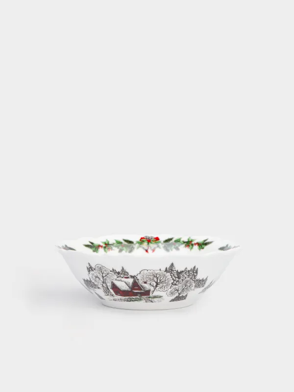 Салатник, 15х5 см, 290 мл, фарфор N, белый, Дом в лесу, Forest house, image-0