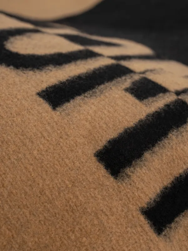 Плед, 130х170 см, с бахромой, полиэстер, бежево-черный, Comfort, Soft home, image-4