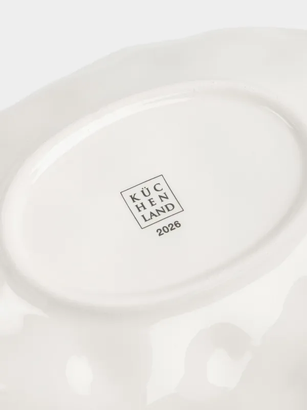 Блюдо, 31х18х6 см, керамика D, овальное, Лошадка с елкой, Christmas tree, image-7