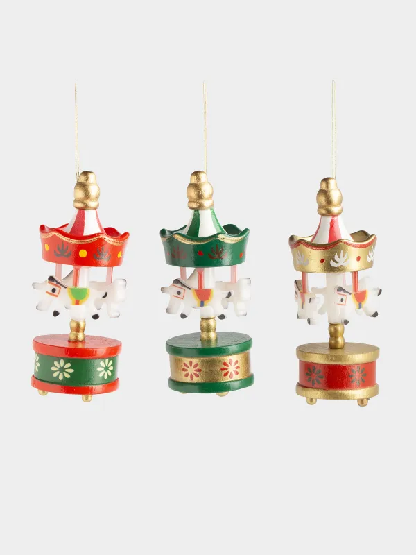 Набор елочных игрушек, 8 см, МДФ, Figure christmas, image-0