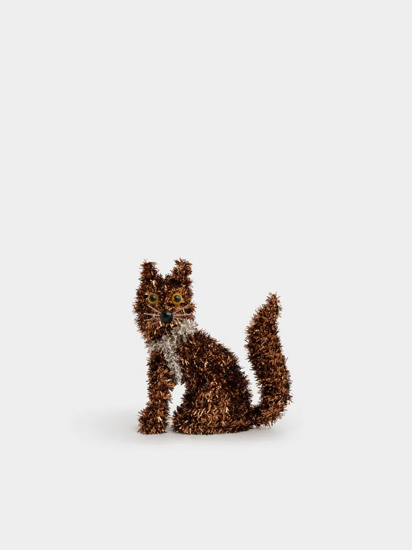 Статуэтка, 16 см, Кот, Tinsel decor, image-0