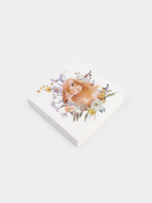 Салфетки бумажные, 21х21 см, 20 шт, Natural Easter, image-3
