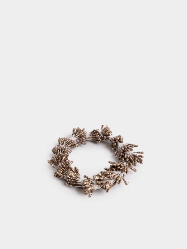 Венок для свечи, 10 см, Шары, Bronze decor, image-2