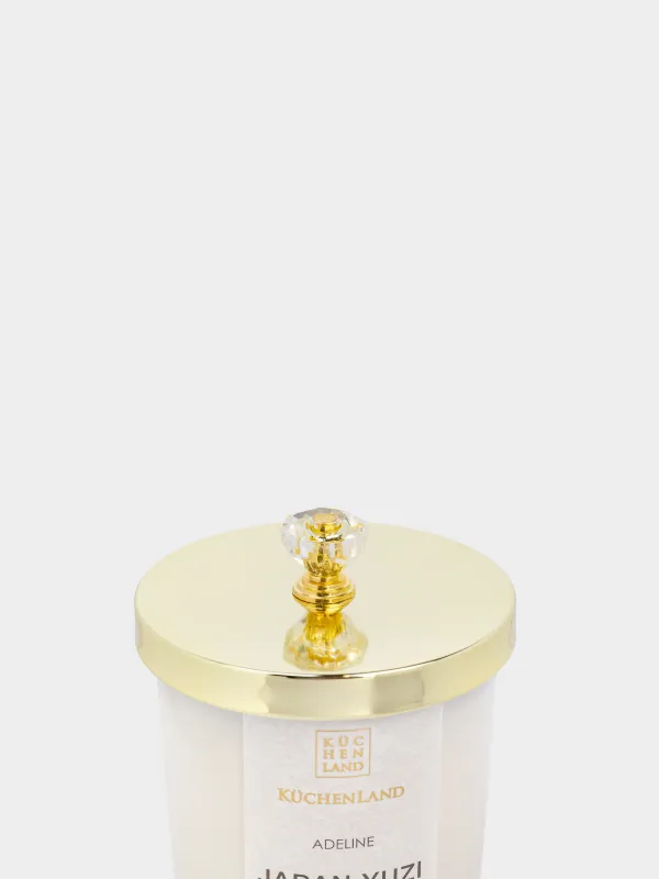 Свеча ароматическая, 9 см, в подсвечнике, Japan Yuzi, Adeline, image-4