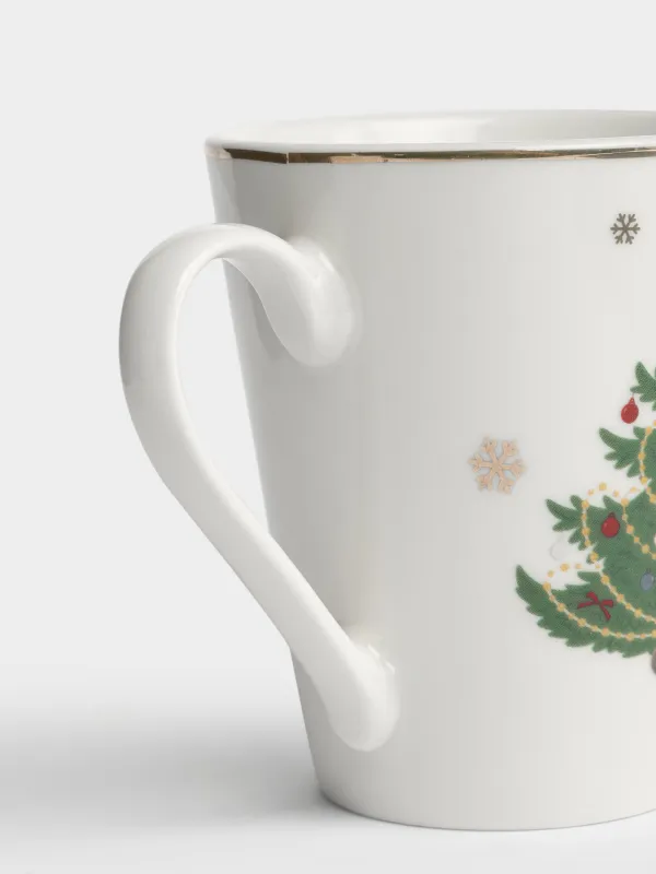 Кружка, 330 мл, Овечка у елки, Christmas lamb, image-2
