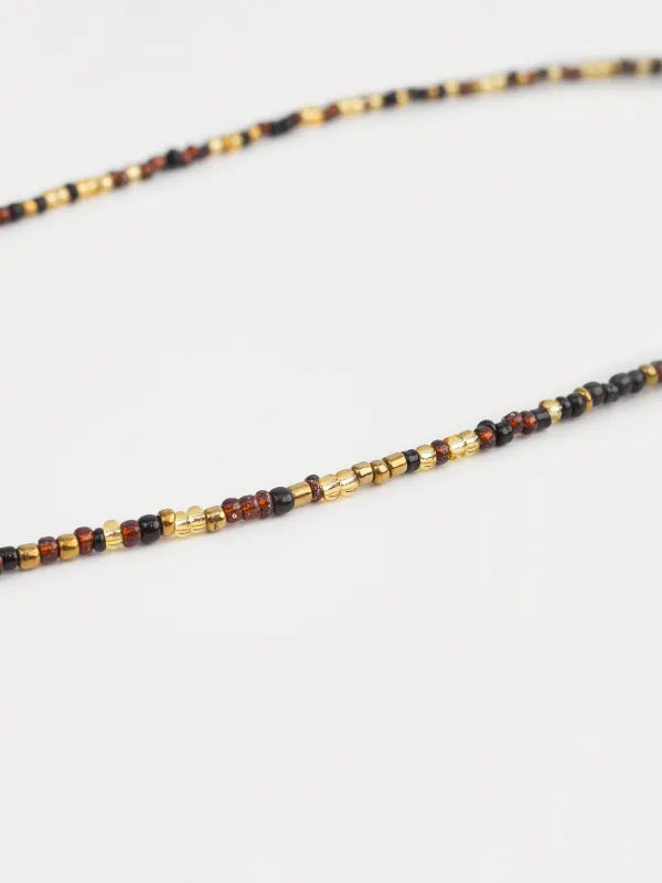 Цепочка для очков, 71 см, бисер/металл, цветная, Pearl color, image-1