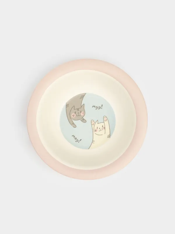 Тарелка суповая, бамбук, Pretty friends, image-0