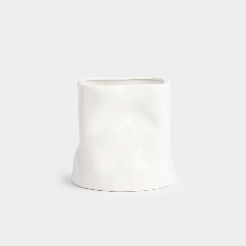 Подставка для кухонных принадлежностей, 16 см, керамика D, белая, Crush