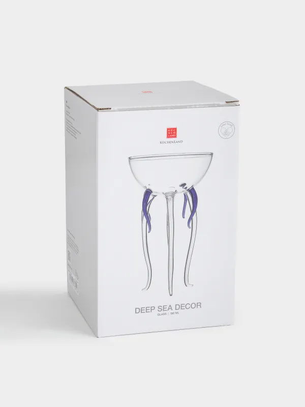 Бокал, 190 мл, стекло Б, Медуза, Deep sea decor, image-4