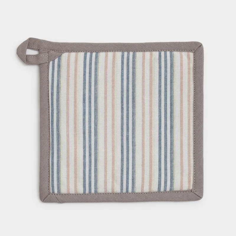 Прихватка, 20х20 см, хлопок, квадратная, молочная, Полосы, Stripes kitchen