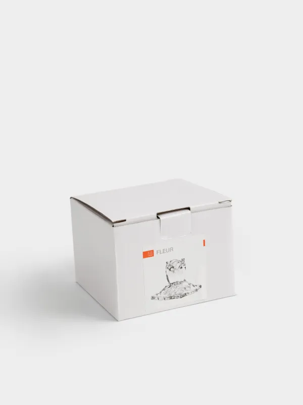 Подсвечник, 9x7 см, для тонкой свечи, стекло Р, Цветок, Fleur, image-3