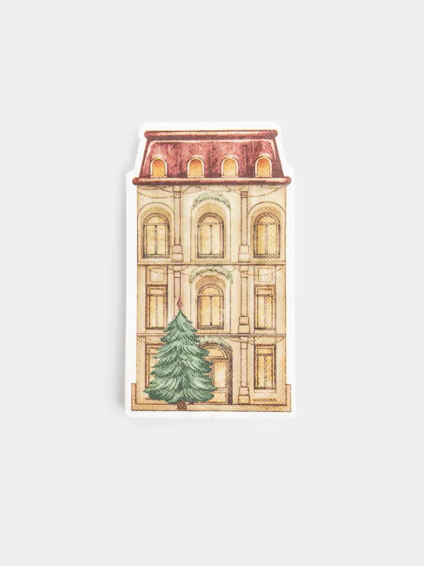 Салфетки бумажные, 30х30 см, 20 шт, Дом, House built, image-0