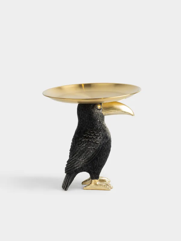 Блюдо декоративное, 19х22 см, на ножке, Тукан, Toucan, image-2