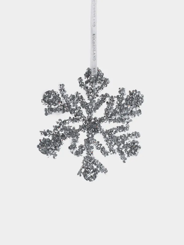 Игрушка елочная, 11 см, Снежинка, Figure sparkle, image-1