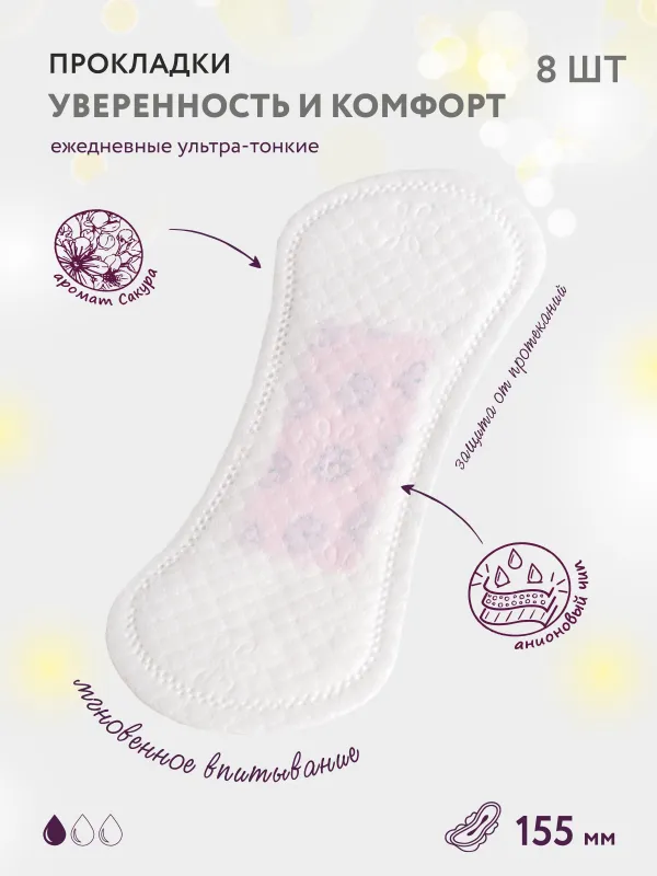 Прокладки гигиенические, 15 см, 15 шт, ежедневные, ароматизированные, Light, Usually, image-3