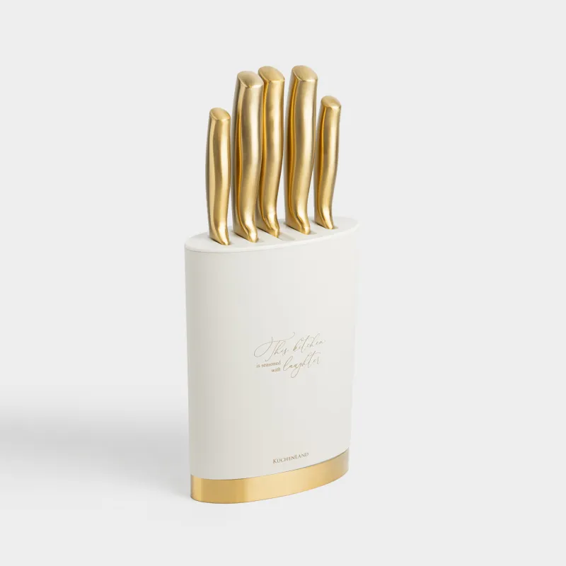 Набор ножей, 5 предметов, в подставке, Ritlen