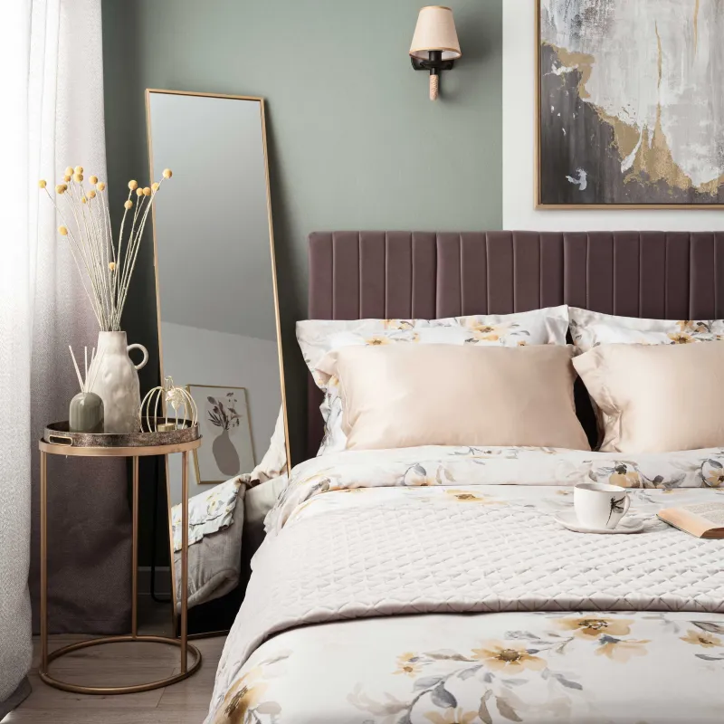 Зеркало напольное, 35х150 см, металл, прямоугольное, золотистое, Trend, image-2