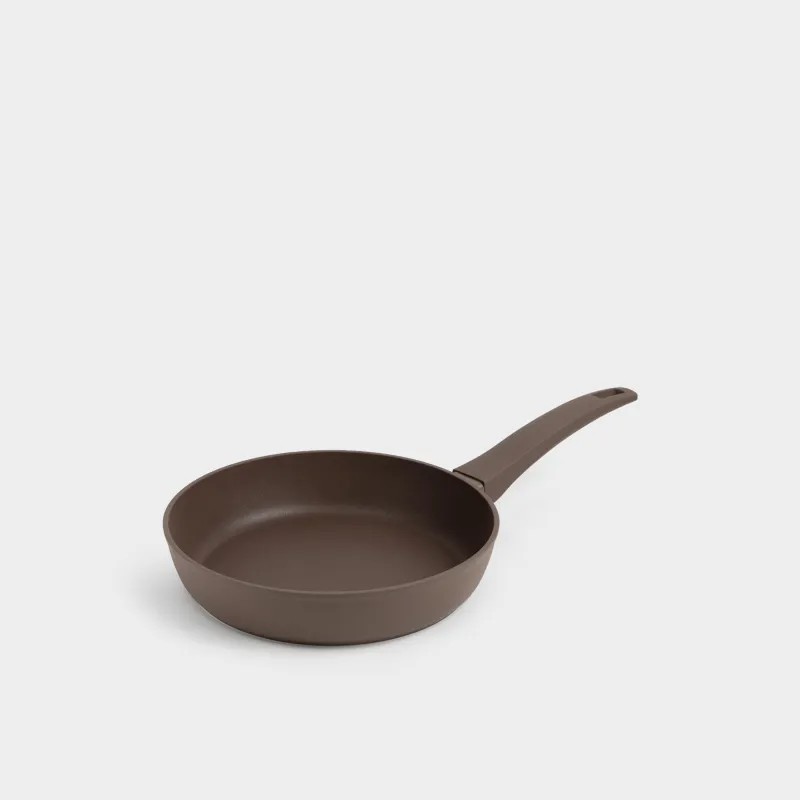 Сковорода, 24 см, с покрытием, алюминий, коричневая, Brown rock