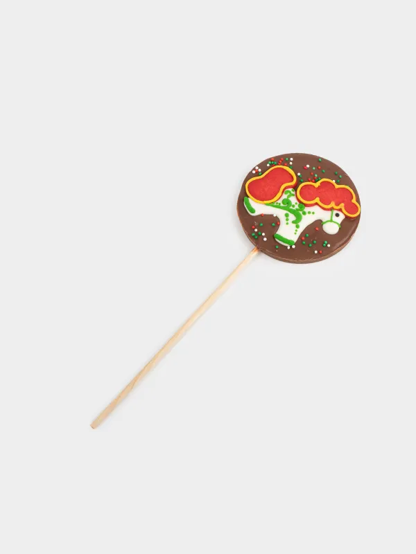 Шоколад, 35 гр, молочный, на палочке, Новогоднее настроение, Sweet life, image-1