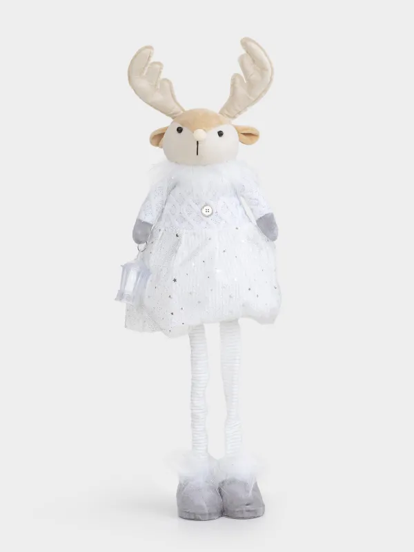 Изделие декоративное, 53/85 см, раздвижное, полиэстер, бежево-серебристое, Лань, Cute, image-5