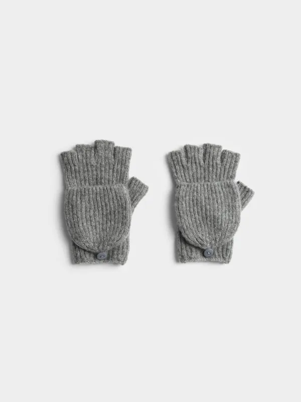 Перчатки вязаные с откидным верхом, Woolens, image-0