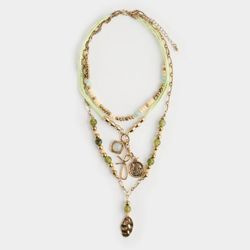 Цепочка, металл/полиэстер, Mineral