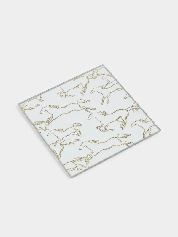 Подставка под кружку, зеркальная, Лошадки, Glossy, image-3