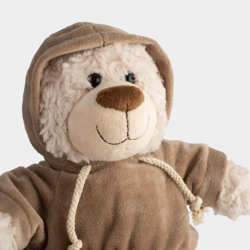 Игрушка, 35 см, мягкая, полиэстер, молочная, Медведь в худи, Bear, image-5