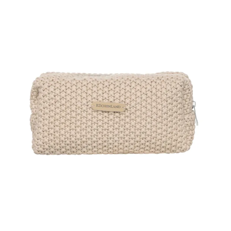 Косметичка, 20х10 см, хлопок, бежевая, Node, image-0