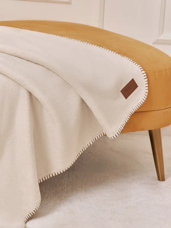 Плед, 140х190 см, фланель, молочный, Flannel, image-3