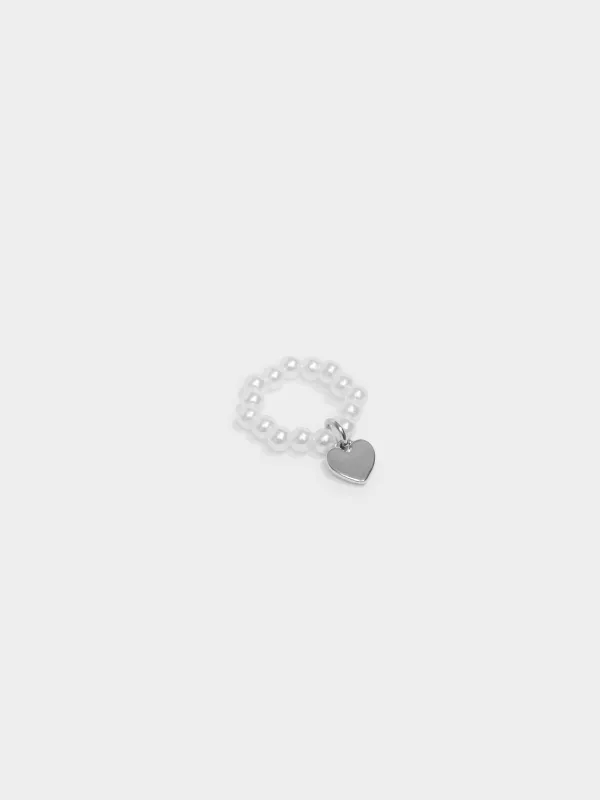 Кольцо, Сердце, Pearl heart, image-2