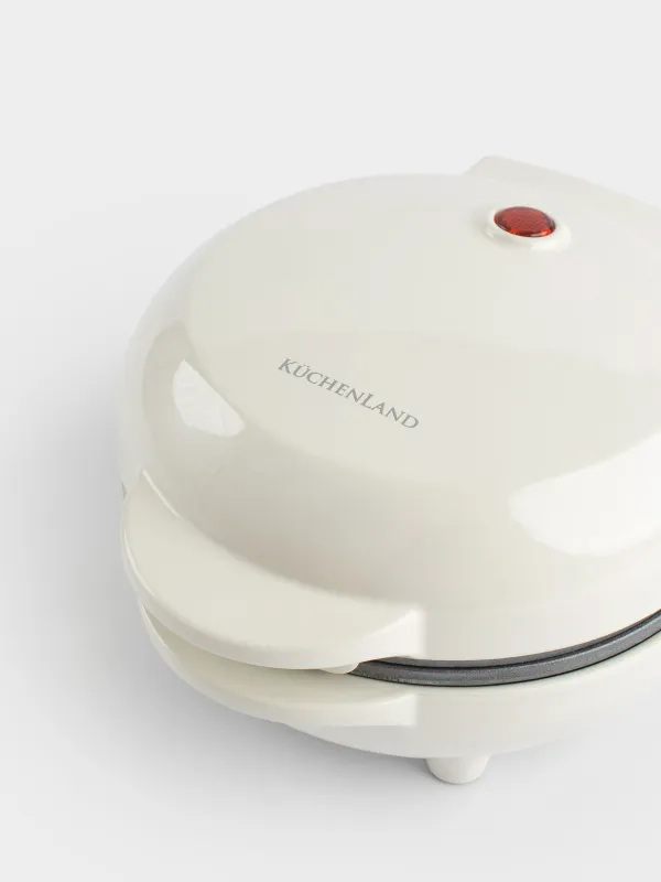 Вафельница, электрическая, 550 Вт, бакелит/металл, бежевая, Снежинка, Laneri, image-6