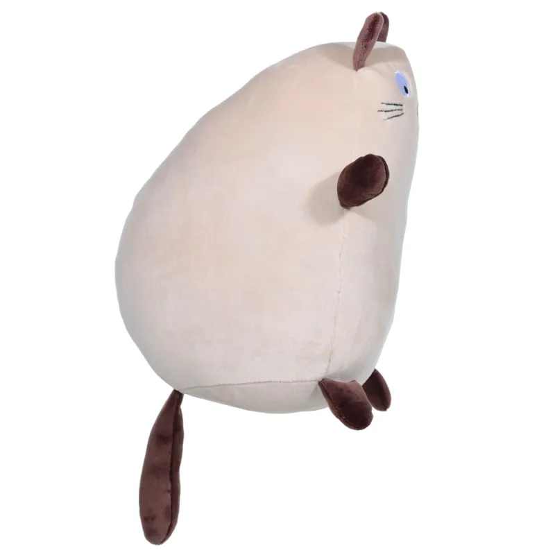 Подушка декоративная, 30 см, спандекс, бежевая, Кот, Cat, image-1