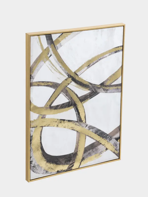 Картина в раме, 75х100 см, Абстрактные линии, Abstract, image-1