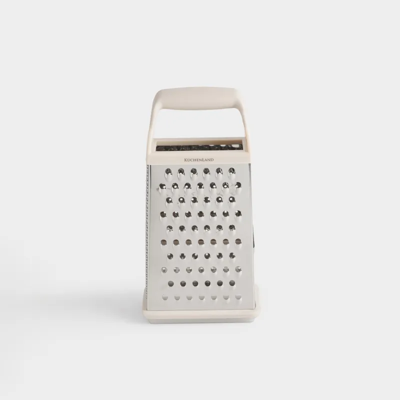 Терка, 25 см, четырехгранная, сталь/пластик, бежевая, Soft kitchen