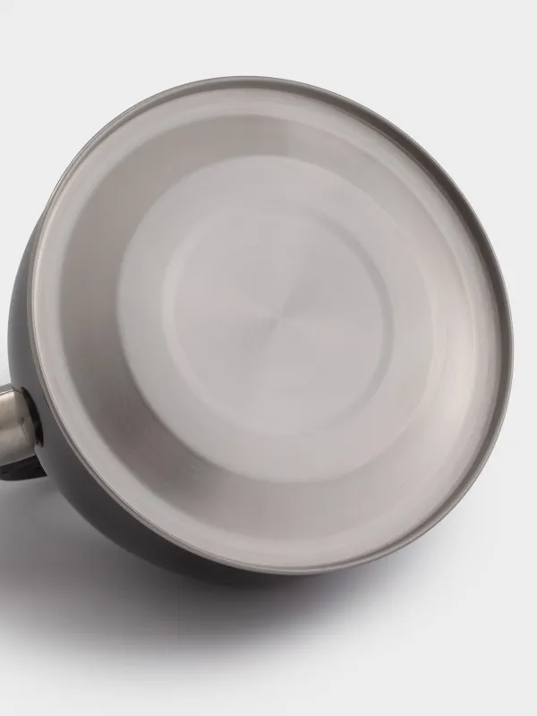 Чайник, 3 л, со свистком, сталь/нейлон, черный, Whistle, image-6