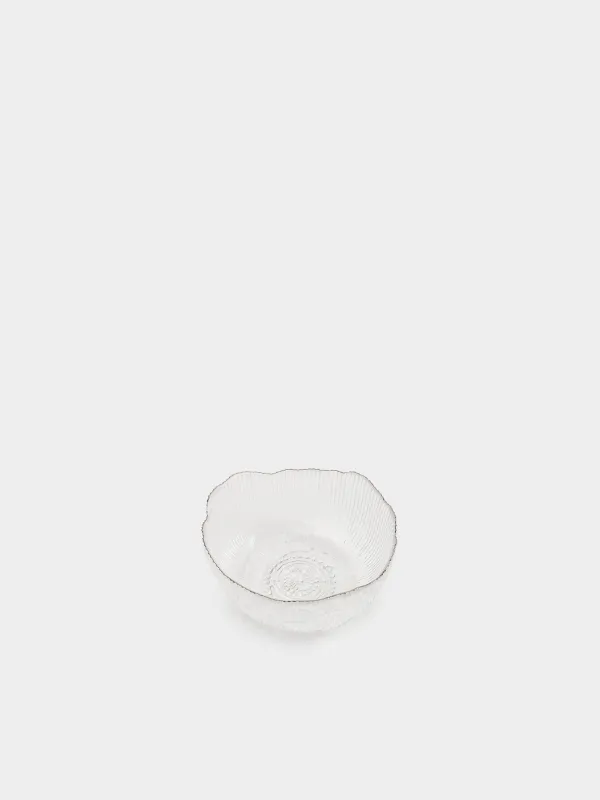 Пиала, 13х6 см, с серебристым кантом, Argos silver, image-1