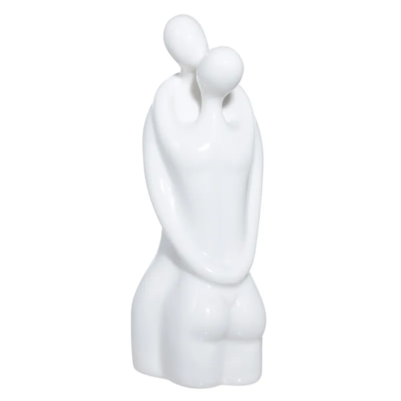 Статуэтка, 17 см, фарфор P, белая, Объятия, He&She, image-2
