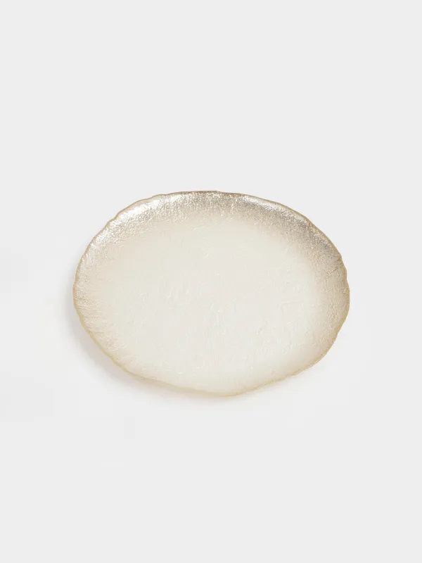 Тарелка обеденная, 28 см, стекло, золотистая, Antares, image-1