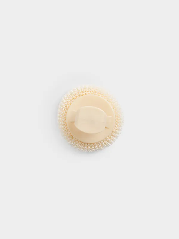 Губка для уборки, с коротким держателем, бежевая, Clean, image-2