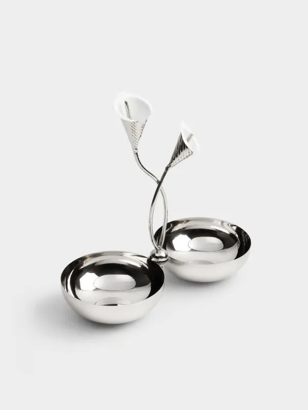 Подставка для закусок, 26х26 см, с ручкой, Fantastic flower, image-2