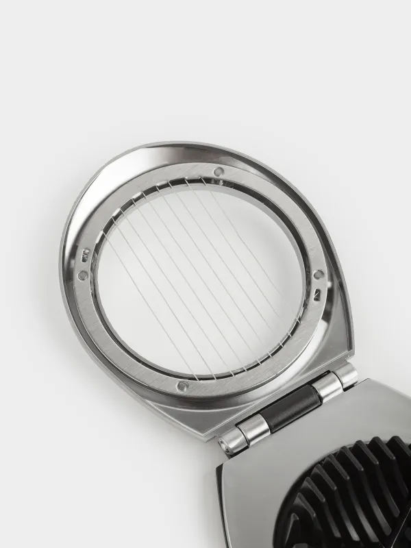 Яйцерезка, 11 см, 2 в 1, металл/пластик, серебристо-черная, Start, image-2